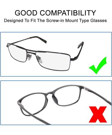 Mr.ZzjOOj Upgraded Soft Silicone Air Chamber Eyeglass Nose Pads - 6 Pairs with Screws and Micro Screwdriver - Buy Online on GoSupps.com