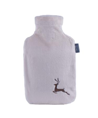 MAIES Small Hot Water Bottle with Soft Flannel Cover Handbag 2L Large Hot Water Bag Hand Warmer for Hot/Cold Therapy Christmas Warm