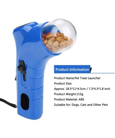 Treat Gun Treat Thrower - Fun Dog Toy for Training & Rewards | Blue - Perfect for Dogs - Buy Online on GoSupps.com