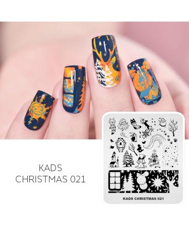 Alexnailart Christmas Halloween Nail Stamping Plate (CHRISTMAS 021) - Manicure Templates for Festive Nail Art - Buy Online on GoSupps.com