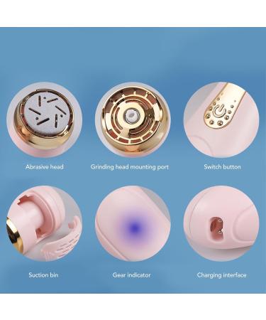 Rechargeable Electric Foot Callus Remover Foot File Foot Scrubber with 2 Speeds 2 Abrasive Heads Dust Suction Long Lasting Battery for Salon-like Foot Care - Buy Online on GoSupps.com