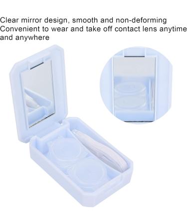 Contact Lens Box with Mirror & Tweezers - 3 Colors (Blue) | Secure Storage for Lenses - Buy Online on GoSupps.com