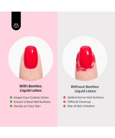 Beetles 15ml Gel Polish - Peel Off Cuticle Guard & Nail Care Stick for Art | Air-Dry Liquid Barrier for Perfect Nails - Buy Online on GoSupps.com