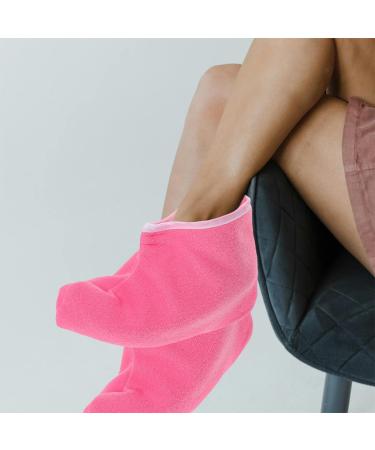 Sachets de Soins Pieds la Cire de Paraffine 2 Paires paisses Rose Fuchsia Bord Blanc Masque Hydratant et Isolant pour Spa Pieds Protection Thermique pour P dicure - Buy Online on GoSupps.com