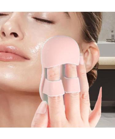 lanliflying Silicone Face Scrubber - Finger Handle Face Silicone Scrubber Small Brush - Everyday Skincare Soft Bristles Manual Massaging Brush for Bathroom Travelling Pink - Buy Online on GoSupps.com