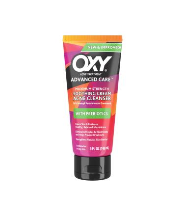 Oxy Acne Medication Face Wash - Maximum Action with Maximum Strength 10% Benzoyl Peroxide (5 Fl Oz)