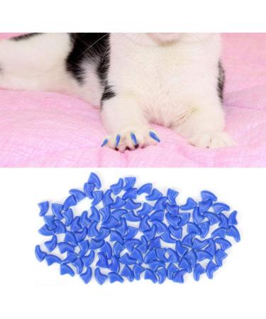 Cikonielf 100PCS Soft Pet Cat Nail Caps Claws Safe Anti Scratch Dog Paw Claw Protector Covers with Instructions With multiple options.(Blue S) - Buy Online on GoSupps.com