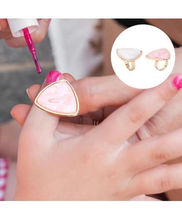 Housoutil Palettes pour Bagues Ongles en R sine Motif Coquillage Lot de 2 Palettes de M lange Triangulaires Blanc et Rose Outil de Nail Art Portable pour Cr ation Couleurs et Manucure - Buy Online on GoSupps.com