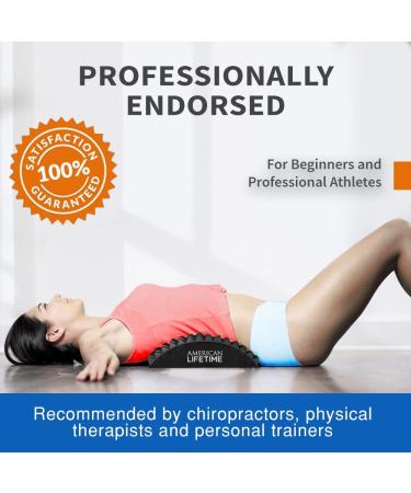 American Lifetime Lower Back Stretcher - Chronic Lumbar Pain Relief Treatment for Spinal Stenosis, Sciatica, Herniated Disc, Neck Muscle Pain - Black - Buy Online on GoSupps.com
