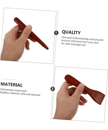 Lurrose Acupuncture Point Massage Device | Handmade Wooden Stick for Face & Foot | Jade Visual Massage Tool | Vietnamese Rosewood - International Shipping - Buy Online on GoSupps.com