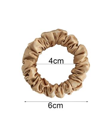 Buy Olakin Silk Hair Ties | 4-Piece Women's Ponytail Holder | Elegant Silk Hair Jewelry in White & Gold | Soft Elastic Hair Rings for Girls - Buy Online on GoSupps.com