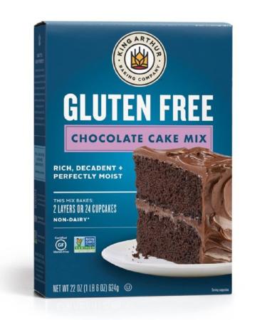 King Arthur Baking Company Gluten Free Chocolate Cake Mix Kosher One 22 oz (624 g) Box