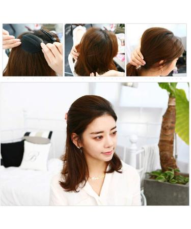 Sponge Bump It Up Volume Hair Stick Pads - 4pcs (2 Large+2 Small) Hair Base Styling Inserts in Black - Hair Bun Maker Accessories - Buy Online on GoSupps.com
