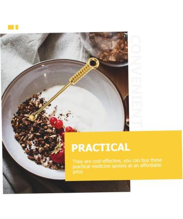48 pcs Micro Home Power Hanging Teaspoons Scoop Mini Cleaner Screw Exquisite Vintage Keychain Tiny Metal Salt Steel Scoops Teaspoon Practical Delicate Gold Scooper Tableware Spoons (Color : Golden  - Buy Online on GoSupps.com