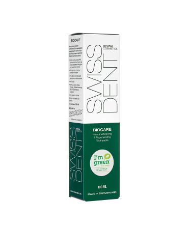 Swissdent Biocare Toothpaste 100ml - Naturally Brightening Whitening Strengthens Enamel & Reduces Sensitivity - Buy Online on GoSupps.com