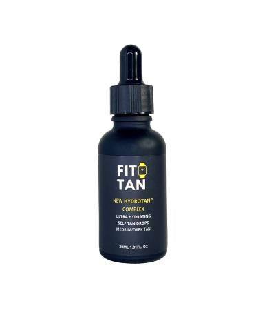 Self Tanning Drops For Face and Body - Hydrating and Gradual Dark Tan - 30ml