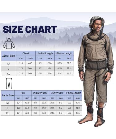 Lixada Mesh Suit with Jacket, Hood, Mitts & Socks for Fishing, Hiking, Camping - Large - Buy Online on GoSupps.com