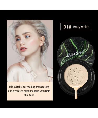 Air Cushion BB Cream - Mushroom Head Puff Brightening Makeup - Ivory White - International Shipping Available - Buy Online on GoSupps.com