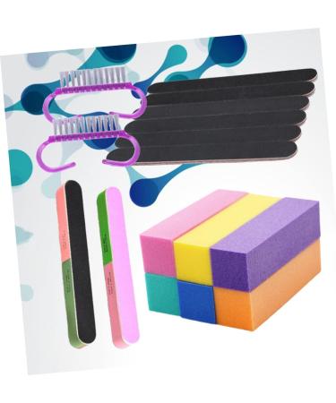 Beavorty 1 Set Nail Block Shiner Mini Nail Brush Buffing Block Nail buffers Nail polishing Block Nail File kit fingernail Buffer Cleaning Tool Cleaning kit Nail Files Manicure 18x4cm - Buy Online on GoSupps.com