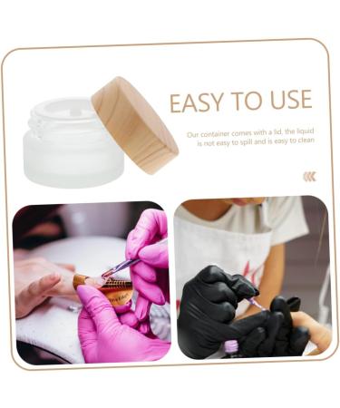 FRCOLOR Pen Wash Cup Nail Remover Bottle Dappen Dish Manicure Soaker Nail Art Dappen Cup Polishing Remover Bowl Glass Cups Glass Cup Nail Art Plush Pencil Bag Wood Washing Cups Container - Buy Online on GoSupps.com