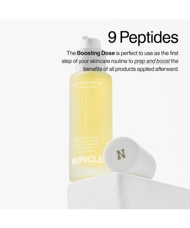 NURICLE 9PEPTIDES MYCO Boosting Dose 30ml (1.014 fl.oz) Anti-Aging Peptide Serum for Face Hydrating Korean Booster with Niacinamide & Mushroom Complex Collagen Support Smooth Wrinkles - Buy Online on GoSupps.com