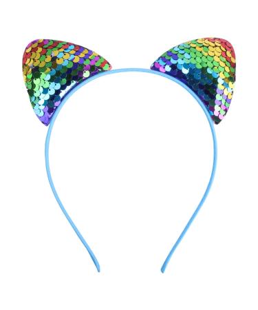 hgnxa Cartoon Bling for at Ear Hair Hoops osplay Headband Reversible s Hair for Head Band Hoop for Women Girls Hair De Color