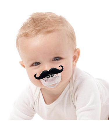 Yajimsa Baby Pacifier - Perfect Baby Shower Gift for Boys & Girls | Silicone Design for Teething | Funny Curly Beard Baby Toy - Buy Online on GoSupps.com