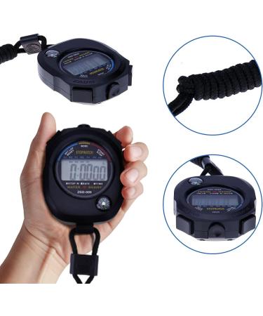 Sports Stopwatch Timer Set - Multi-Function Electronic Digital Stopwatches (2 Pack) - Large Display with Date, Time, and Alarm - Ideal for Coaches and Referees - Buy Online on GoSupps.com