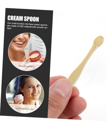 FRCOLOR 10pcs Gold Mini Facial Cream Spoons - Makeup & Cosmetic Spatula Set for Masks & Creams - Buy Online on GoSupps.com