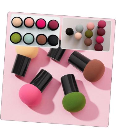 POPETPOP Simple Puff 50 Sets Mushroom Head Puff Wet and Dry Hydrophilic Polyurethane Dry Puff Girl Makeup Pad - Buy Online on GoSupps.com