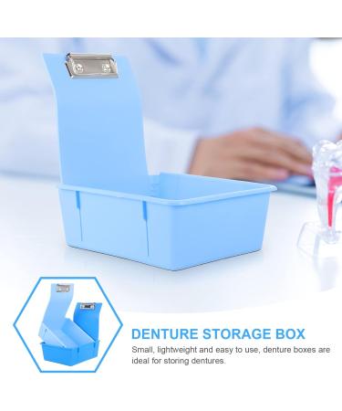 Exceart 2 STK Prosthesis Holder Box - Portable Storage for Denture Care & Cleaning Brushes | Ideal for Travel & Bathing - Buy Online on GoSupps.com