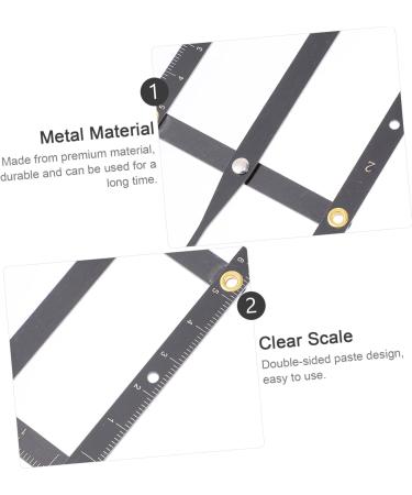 Ipetboom Eyebrow Scale Mold Eyebrow Shape Second Generation 16X4.5X0.6CM Black - Buy Online on GoSupps.com