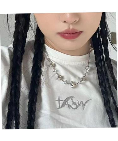 minkissy Ponytail Three Strand Braid Ponytail Extension Braided Hair Piece Elastic Hair Bands Braid Hair Band Braid Extensions Ponytails Long Braided Wig Hair Extensions for Braids Girl 45X6CM Black - Buy Online on GoSupps.com