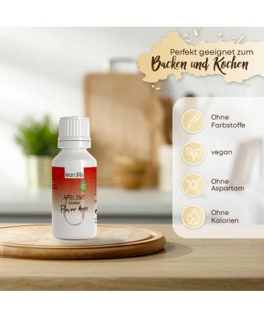 Buy Lean Life Apple Cinnamon Flavor Drops 30ml - Sugar-Free & Low-Calorie Aroma for Food | Enhance Your Dishes! - Buy Online on GoSupps.com
