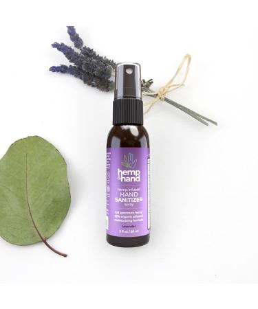 Hemp Hand Sanitizer Spray - Lavender 2oz (2-Pack) | Hemp and Hand - Buy Online on GoSupps.com