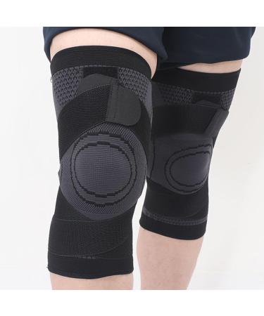 Hutena Pro Knee Brace Support - Compression Sleeve for Men & Women X-Large Black | Ideal for Running & Fitness - Buy Online on GoSupps.com