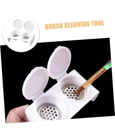 FRCOLOR Nail Art Brush Cup Acrylic Liquid Holder Soaking Bowl for Acrylic Nails Monomer Bowl with Lid Nail Dappen Dish Monomer Holder Stainless Steel Manicure Pen Washing - Buy Online on GoSupps.com