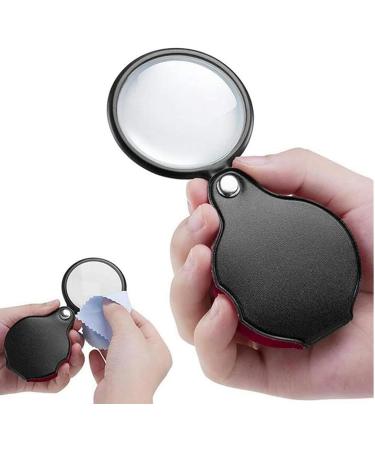 Portable Portable 10X Pocket Folding Magnifier Loupe Optical with Leather Case Accessory Full of Stars - Buy Online on GoSupps.com