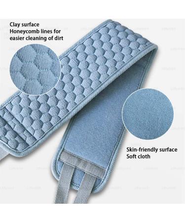 Chifans Loofah Sponge Back Scrubber & Bath Set - Natural Shower Brush for Body Peeling & Improved Blood Circulation - Blue - Buy Online on GoSupps.com