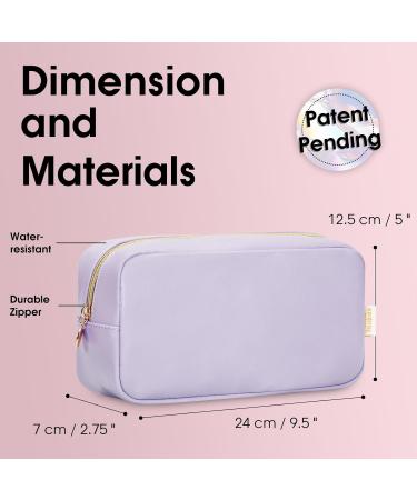 Wandering Nature Small Cosmetic Makeup Bag with Slip-in Pockets - Eco Vegan Leather Purple - Buy Online on GoSupps.com