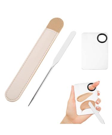 Makeup Spatula Korean Picasso Spatula Makeup Korean Stainless Steel Makeup Spatula and Palette Set Professional Liquid Foundation Spatula Korean Make up Spatula Tool