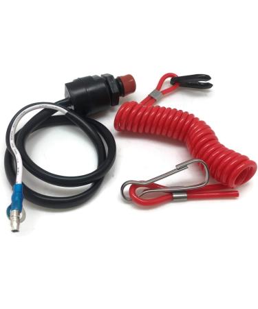 Boat Motor Engine Kill Stop Switch & Safety Lanyard 6E9-82575-09 18-65450 for Yamaha/Honda/Tohatsu Outboard Motors - Buy Online on GoSupps.com