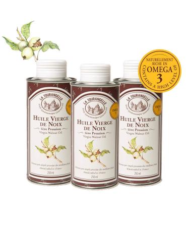 Buy La Tourlandelle Pure Walnut Oil - Intensely Nutty & Delicious - Perfect for Salads & Warm Dishes - 250ml 3-Pack - International Shipping Available - Buy Online on GoSupps.com