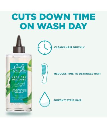Carol's Daughter Wash Day Delight Sulfate Free Shampoo & Conditioner Gift Set - Curly, Natural, and Textured Hair Care with Aloe and Micellar Technology - Buy Online on GoSupps.com