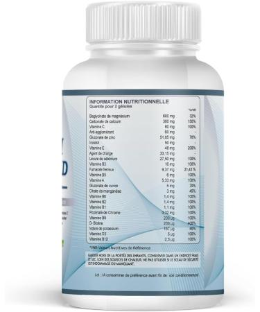 Multivitamin Complex for Men | Calcium Magnesium Iron Vitamins A C E B12 D3 B9 B6 | Essential Vitamins & Minerals | Energy & Immunity | 60 Caps - Buy Online on GoSupps.com