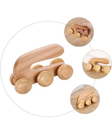 Healeved Wood Roller Massage Device - Handheld Body Massager for Legs & Back Relief | Anti-Roller & Portable Wooden Massage Stick - Buy Online on GoSupps.com