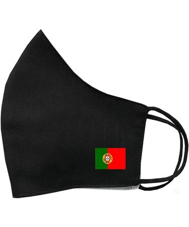Portugal Flag Cotton Face Masks - Set of 4 | Washable Reusable Breathable Protective Covering - Buy Online on GoSupps.com