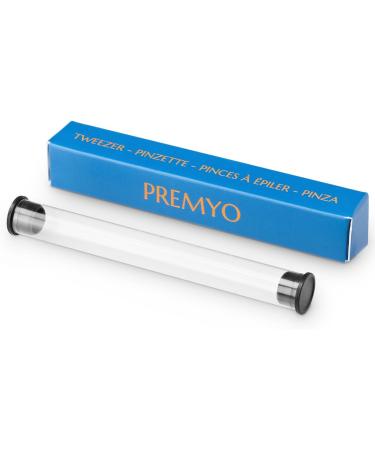 Buy Premyo Precision Eyebrow Tweezers for Ingrown Hair & Splinters - Professional Stainless Steel Rustproof with Case | International Shipping - Buy Online on GoSupps.com