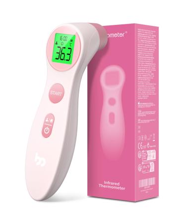 Digital Baby Thermometers Non-Contact Infrared Thermometer Body Temperature Thermometer for Baby Kids (Pink)