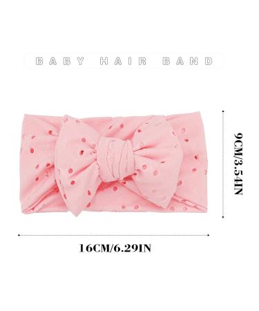 Fashion Band for Baby Girls - White Nylon Bowknot Elastic Hair Bands | Cute Headgear Set (2-Pack) - Perfect for Toddlers - Buy Online on GoSupps.com